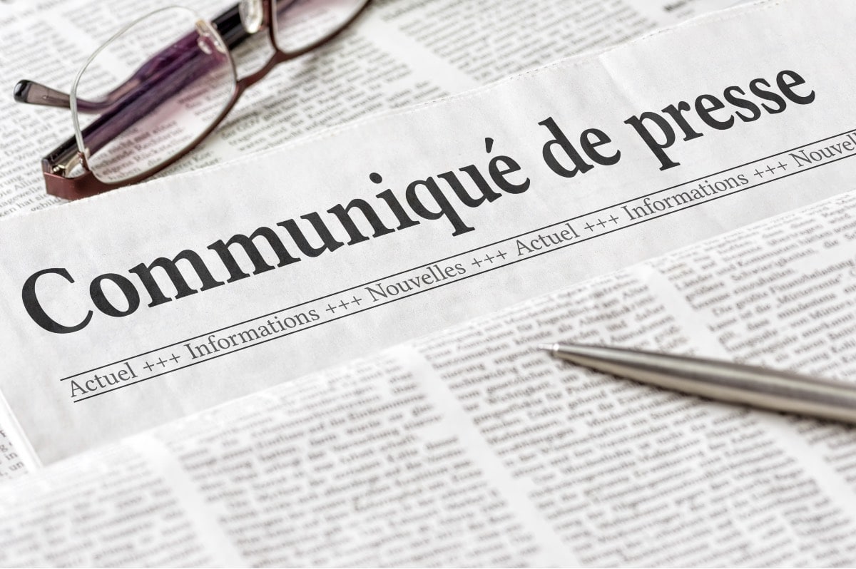 communiqué de presse